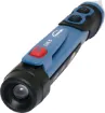 A trade quality waterproof non contact detector designed for AC detection. It detects live AC voltages from 100V to 1000V (50-60Hz), plus a low voltage range for 12V to 100V AC. Easy operation allows detection of live wires without contact. Whenever AC is detected at a power point, sheathed or bare ended cable, the tester will light up red.