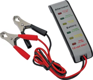 12V Vehicle Battery and Alternator Tester Provides a quick and easy way to test alternator/charging system function in 12V vehicles.