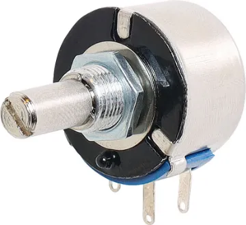 5k Lin Round Shaft 24mm Single 3W Wire-wound Pot 24mm 3 Watt linear wire wound potentiometer with round shaft (6mm). Single Version.