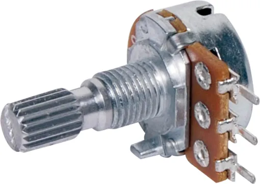 Linear (B Taper) Spline 16mm Single Rotary Pot