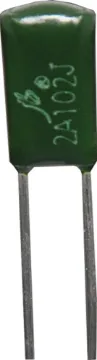 0.0033uF 100V 4mm Greencap Capacitor - Mylar Polyester
- Non-inductive
- High temperature stability
- Ideal for coupling and bypass applications
- Tolerance: ±5%
- Temperature rating: -40 deg.C to 85ºC
Note: All quantities are supplied loose.