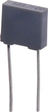 0.012uF 100V  MKT Capacitor Unlike normal greencap type polyester capacitors, MKTs have a consistent physical size and constant lead spacing, thus aiding CAD of circuit boards.
Specifications 
Tolerance: ±5% 
Pitch: 5.0mm 
Voltage: 100V DC 
Length: 7.2mm
Width: 2.5mm