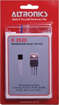 Transistor Pack T092 T0220 100Pcs Packet of 100 Transistors, T0220 and T092 packages NPN and PNP