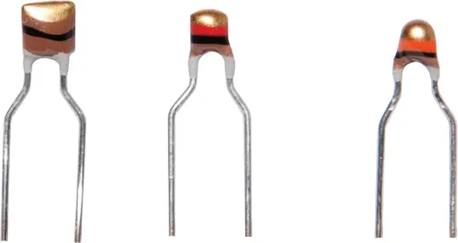 NTC type. As temperature increases, the resistance of the thermistor decreases. Commonly used in audio amplifiers to prevent thermal runaway. 

Max Temp 125C
Beta Value 25&degC to 100&degC = 4400 &plusmn 3% 
Dissipation factor 7mW/&degC
Tolerance &plusmn 3% @ 25&degC