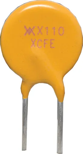 Self resets when fault condition is removed. Hold Current is the maximum current at which the device will not trip at 20C. Trip Current is the minimum current at which the device will always trip at 20C.