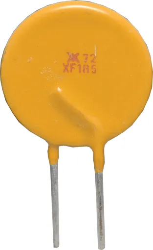 Self resets when fault condition is removed. Hold Current is the maximum current at which the device will not trip at 20C. Trip Current is the minimum current at which the device will always trip at 20C.