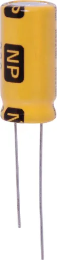 Radial lead 
Excellent frequency characteristics 
Low leakage current and low dissipation factor 
Perfect for audio applications