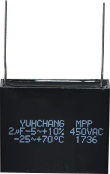 2uf 450V AC PCB Mains Filter Capacitor Suitable for phase correction or as  motor start capacitor.
