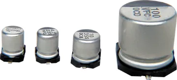 100uF 16V SMD Electrolytic Capacitor PK 5 Please note different part numbers for OEM reels. Please contact us for OEM reel pricing.