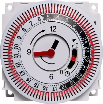 16A 240VAC NC Mains Timer Switch 24 hour 240V mains operated ON/OFF timer. ON periods are set manually with the 15 minute increment
tabs. Timer may be manually selected ON or OFF regardless of set time periods. Not suitable for use in direct sunlight. 6.3mm spade connections.