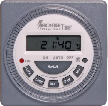 8 Program 24VAC/DC Alternate Digital Timer Module This versatile 7 day digital timer is ideal for use in any appliance which requires automation. It can be configured to switch at up to 8 different times during a 24 hour period. In addition, it can be programmed to operate on a wide variety of days. eg.