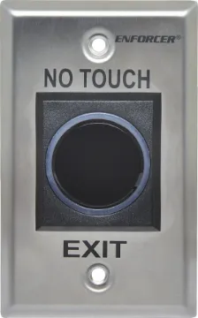 Contactless ‘Wave to Open’ Wallplate This contactless 'wave to open' wallplate uses infra-red technology to allow access from a protected area or activate a device simply by waving a hand.