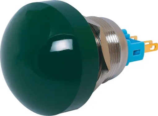 This industrial grade 22mm pushbutton switch is ideal for medical, access control, emergency and mining applications.