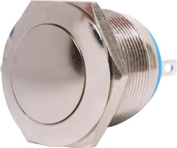 SPST Vandal Resistant Momentary Pushbutton Switch Heavy duty vandal resistant switch for indoor/ sheltered outdoor use eg carparks, building entrances. Momentary.
Switch type: Screw terminal SPST
Contact rating: 5A @ 250V AC
Panel Thickness: 1-10mm