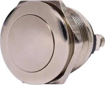 SPST Vandal Resistant Momentary Pushbutton Switch Heavy duty vandal resistant switch for indoor/ sheltered outdoor use eg carparks, building entrances. Momentary.
Switch type: Screw terminal SPST
Contact rating: 5A @ 250V AC
Panel Thickness: 1-10mm