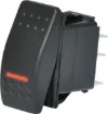 Switch type: Rocker switch, DPST
Contact rating:	10A @ 250V ac / 24V dc
Neon:	Red, 12/24V dc
Electrical life: 	20,000 cycles
Panel thickness:	4mm
Mechanical life:	50,000 cycles
Contact resistance:	<50m&#937
Insulation resistance:	>100M&#937
Dielectric strength:	>1500V ac 1 minute