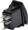 Switch type: Rocker switch, DPST
Contact rating:	10A @ 250V ac / 24V dc
Neon:	Red, 12/24V dc
Electrical life: 	20,000 cycles
Panel thickness:	4mm
Mechanical life:	50,000 cycles
Contact resistance:	<50m&#937
Insulation resistance:	>100M&#937
Dielectric strength:	>1500V ac 1 minute
