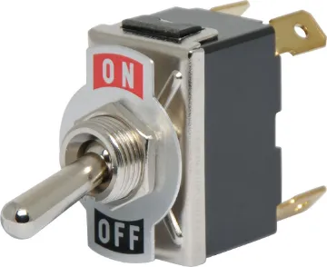DPST On / Off 10A Heavy Duty Toggle Switch With On-Off plate and metal actuator.
Water Proof Cover to suit (S 1035)