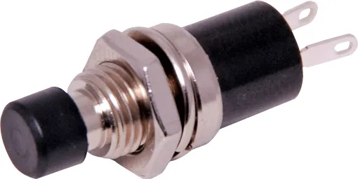 Type : SPST Momentary, Rating: 1A 125V ac / 0.5A 250V ac, Contact resistance: 2.5V dc 1A 20m&#937 or less, Insulation resistance: 500V dc 100M&#937 or more, Voltage breakdown: 1000V ac 1minute, Mounting hole diameter: 7mm
