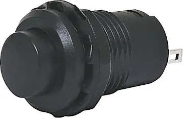 SPST Alternate Black Solder Tail Pushbutton Switch Low profile red push button switch with solder tail connection. Ideal for panel mounting into projects or rack equipment etc.