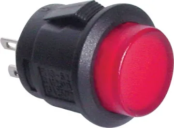 SPST Alternate LED Red Solder Tail Pushbutton Switch SPST momentary LED red solder tail pushbutton switch.