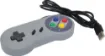 Bring back the retro! This controller has the same SNES layout although has a USB connector on the end of the cord. This allows it to connect to a PC/Raspberry Pi and be used with any flavour of emulation software.