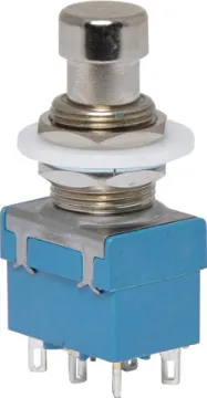 DPDT Alternate Footpad Switch Switch Type: DPDT Alternate
Contact Rating: 4A @ 250V AC
Contact Resistance: <80m&Omega
Mounting Hole Diam.: 12mm