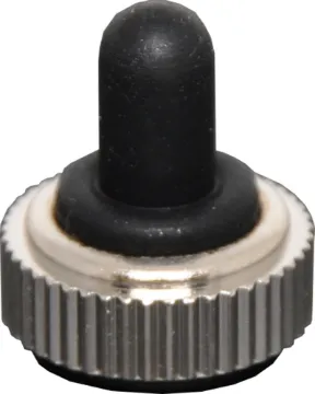 Waterproof Toggle Switch Cover This cover screws on to the panel side of the switch, and doubles as the mounting nut. It protects the switch from moisture ingress through the front of the switch.