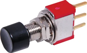 SPDT Momentary PCB Mount Pushbutton Switch The Salecom range of miniature and sub-miniature switches are pin for pin compatible with several other leading brands but at a fraction of the cost. Already many major manufacturers across Australia use the Salecom brand in preference 
to the more expens