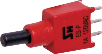 SPDT Mom. PCB Mount Sub-Mini Pushbutton Switch The Salecom range of miniature and sub-miniature switches are pin for pin compatible with several other leading brands but at a fraction of the cost. Already many major manufacturers across Australia use the Salecom brand in preference 
to the more expens