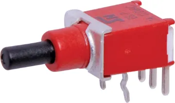 SPDT Mom. 90 Deg. PCB Sub-Mini Pushbutton Switch The Salecom range of miniature and sub-miniature switches are pin for pin compatible with several other leading brands but at a fraction of the cost. Already many major manufacturers across Australia use the Salecom brand in preference 
to the more expens