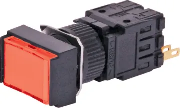 DPST Mom. Red Illuminated Solder Tail Pushbutton Switch Momentary type illuminated switch incorporating a very positive, audible and tactile feel when operated. Includes provision for a globe. In-built diffuser can be directly engraved. Alternatively a clear printed label can be placed behind the coloured cove.