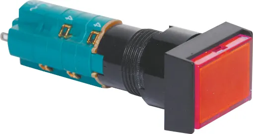 Alternate action type illuminated switch incorporating a very positive, audible and tactile feel when operated. Includes provision for a globe. In-built diffuser can be directly engraved. Alternatively a clear printed label can be placed behind the colour
