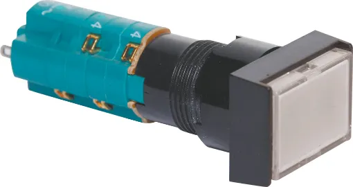 Alternate action type illuminated switch incorporating a very positive, audible and tactile feel when operated. Includes provision for a globe. In-built diffuser can be directly engraved. Alternatively a clear printed label can be placed behind the coloured cover.