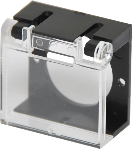 Protective hinged cover to prevent accidental operation of the switch.