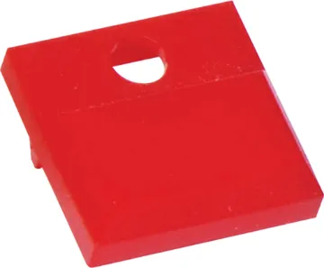 Red Cap With LED Hole To Suit S1800 Cap with single LED hole.