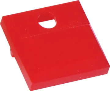 Red Cap With LED Hole To Suit S1800A Cap with single LED hole.