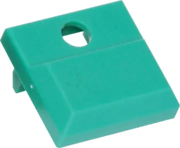 Green Cap With LED Hole To Suit S1800A Cap with single LED hole.