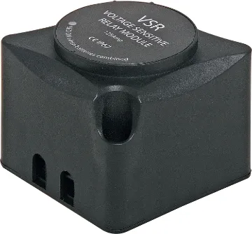 Smart 12V Dual Battery Isolator This voltage sensitive relay module is designed to combine two batteries when charging and isolates each when not charging. It essentially isolates your auxiliary battery from your starter battery to prevent you inadvertantly fully discharging it.