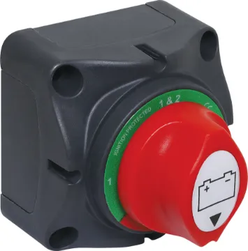 Rotary Dual Bank Battery Isolator Switch Four way rotary battery bank selector. Switch selections are, bank 1, bank 2, bank 1 & 2, OFF.