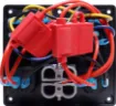 Switch all your gear on and off with this handy power control plate for cars, caravans and 4WDs. Includes; 4x Rocker switches with blue LED, 2x 50A Anderson style connectors with covers, 1x 12V Car Accessory socket and 2x 5V USB Type-A Ports. 

