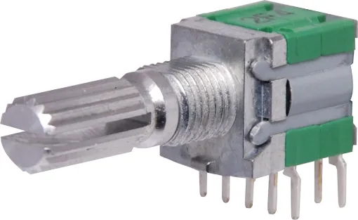 Rating: 16V DC, Max Operating Current: 10mA, Contact resistance: 50m max, Insulation Resistance: 100VDC 100M Ohm Min., Withstand Voltage: 100VAC 1minute, Operating Force: 400+/- 200gf/cm, Rotational Life: 10,000 Cycles, Resolution: 20 pulses/360&deg