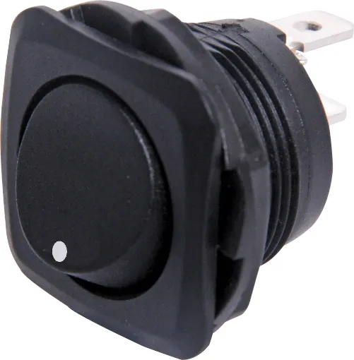 Switch Type: SPST Alternate rocker switch
Contact Rating: 6A @ 250V AC 
Panel Cutout: 20mm&Oslash 
Panel Thickness: 6mm Max.