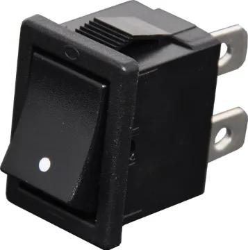 SPST Mini Rocker Switch Switch type: SPST rocker switch
Contact Rating: 6A @ 250V AC
Panel Cutout: 19.2 x 13mm
Electrical Life: 10,000 Cycles
Mechanical Life: 15,000 Cycles
Contact Resistance: <20mR
Insulation Resistance: >1000MR
Dielectric Strength: >1500V 1 Minute
 >3000V Between Poles