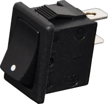 SPST Momentary On/Off Mini Rocker Switch Contact rating: 6A @ 250V AC
Panel cutout: ≈19 x 13mm
Panel thickness: 0.7-3mm
Electrical life: 10,000 cycles
Mechanical life: 30,000 cycles
Contact resistance:	<20mΩ
Insulation resistance: >1000MΩ
Dielectric strength:	>1500V AC 1 minute
	>3000V AC between poles