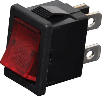 DPST Red Illuminated Mini Rocker Switch Contact Rating: 6A @ 250V AC 
Neon Colour: Red
Neon Voltage: 240V AC 
Panel Cutout: 19.2 x 13mm 
Electrical Life: 10,000 Cycles 
Mechanical Life: 15,000 Cycles 
Contact Resistance: <20mΩ 
Insulation Resistance: >1000MΩ 
Dielectric Strength: >1500V 1 Minute
>3000V Between Poles