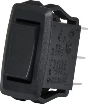 SPDT Heavy Duty Centre Off Alternate Rocker Switch Switch Type: SPDT (Centre Off Alternate)
Contact Rating: 10A @ 250V AC
Panel Cutout: 27.6 x 13.8 mm 
Electrical Life: 20,000 Cycles
Mechanical Life: 100,000 Cycles
Contact Resistance: <50mR
Insulation Resistance: >100MR
Dielectric Strength: >1500V AC 1 Minute