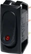 Designed for use in low voltage applications, this LED illuminated panel mount rocker switch is an SPST alternate type.