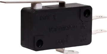 27mm Lever SPDT Momentary Microswitch Switch Type: SPDT Momentary
Contact Rating: 250VAC 5A for Resistive load, 250VAC 4A for Inductive load
Contact Resistance: <15mR
Actuator Length: 27mm