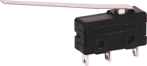 A handy miniature limit microswitch with 37mm actuator. This size is commonly found in joystick designs in industrial and amusement equipment. Ideal for replacement or new mechatronic designs.
